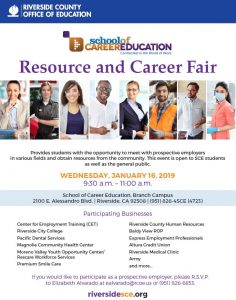 resource and career fair flyer