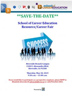 save the date career fair