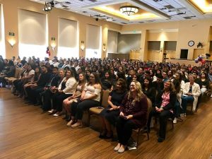 Indio graduation ceremony of students sitting